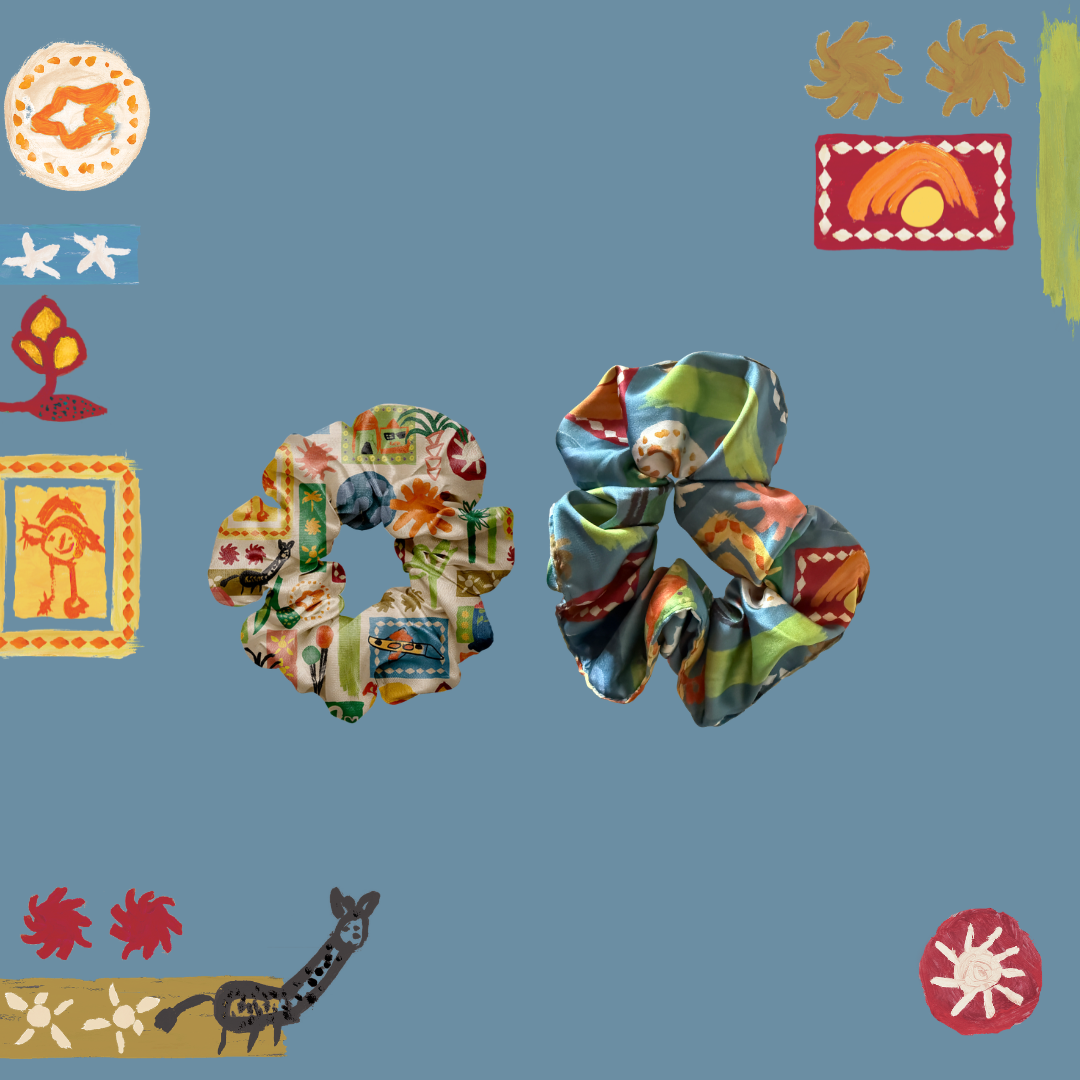 Wonder Upcycled Scrunchies Set