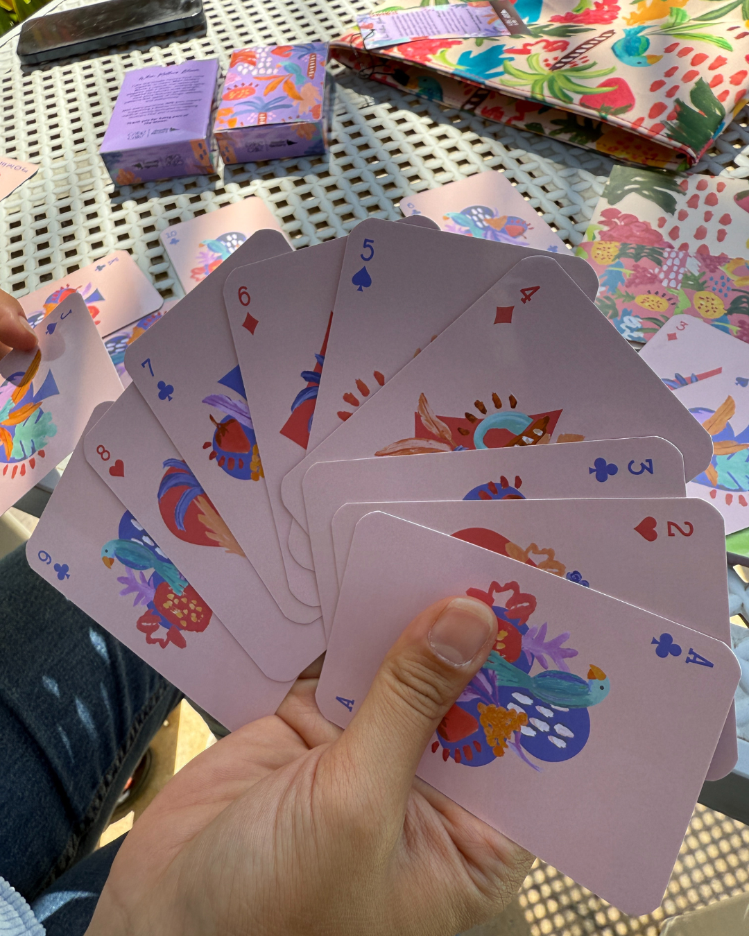 When Mothers Bloom Playing cards