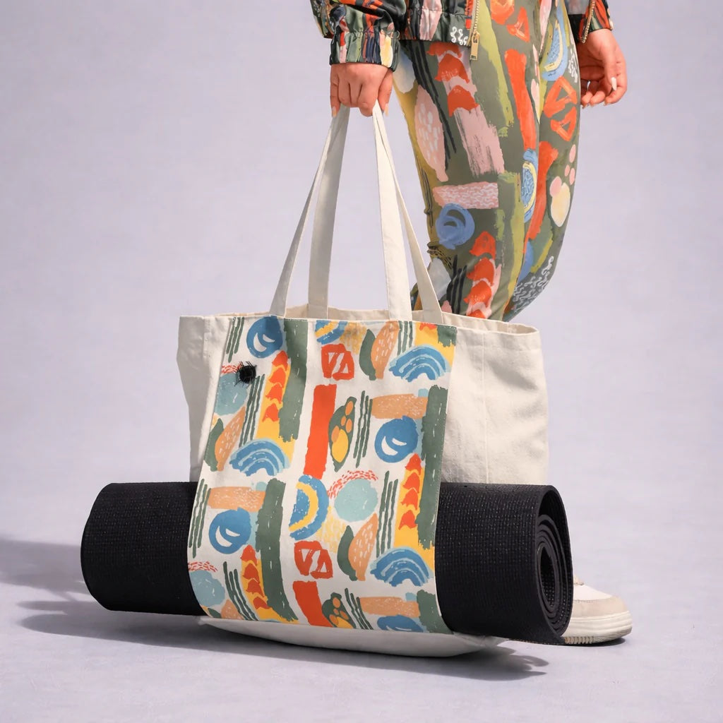 Drawn to Move Yoge Tote Bag
